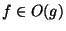 $\displaystyle f \in \Omikron(g) $